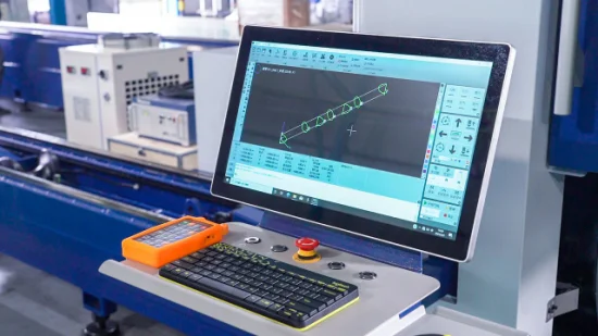 Machine de découpe laser à fibre CNC pour tubes en acier à 5 axes, avec tête rotative, prix